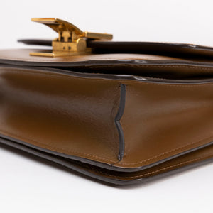 CELINE TEEN CLASSIC BOX BAG CAMEL CALFSKIN GHW