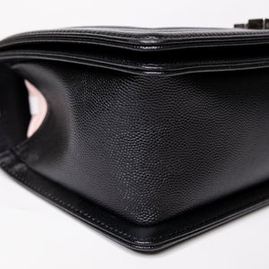 CHANEL LEBOY MEDIUM BLACK CAVIAR LEATHER GHW