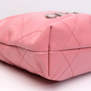CHANEL MINI 22 BAG SHINY CALFSKIN PINK SHW (MICROCHIP)