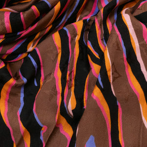 LOUIS VUITTON SILK WOOL ZEBRA SHAWL