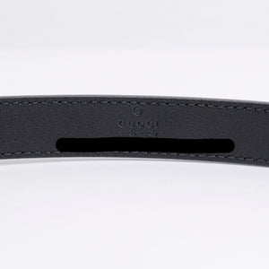 GUCCI GG MARMONT BLACK LEATHER BELT