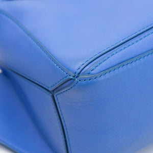 LOEWE MINI PUZZLE BUM BAG BLUE CALFSKIN SHW