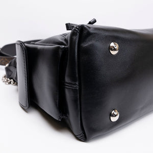 LOUIS VUITTON CARRYALL CARGO VIBE PM BLACK LAMBSKIN LEATHER SHW