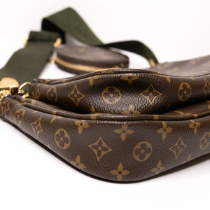 LOUIS VUITTON MULTI POCHETTE ACCESSORIES KHAKI MONOGRAM CANVAS GHW