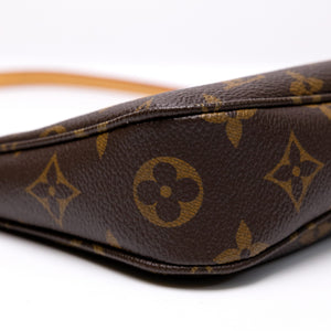 LOUIS VUITTON POCHETTE ACCESSOIRES BROWN/MULTICOLOUR  MONOGRAM CANVAS GHW (MICROCHIP)