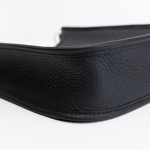HERMES MINI EVELYNE CLEMENCE BLACK SHW STAMP K