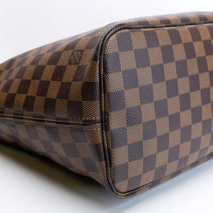 LOUIS VUITTON NEVERFULL MM DAMIER EBENE CANVAS GHW
