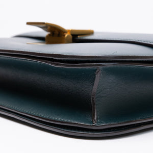 CELINE MEDIUM CLASSIC BOX BAG GOATSKIN AMAZON GREEN GHW
