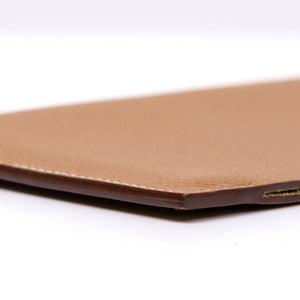 HERMES TARMAC PASSPORT HOLDER EPSOM GOLD SHW STAMP Y