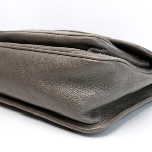 SAINT LAURENT MEDIUM NIKKI BAG CALFSKIN GREY SHW