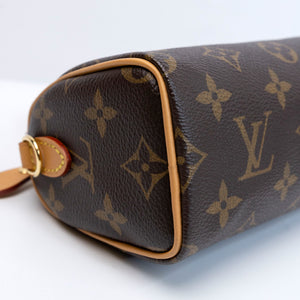 LOUIS VUITTON NANO SPEEDY MONOGRAM CANVAS GHW (MICROCHIP)