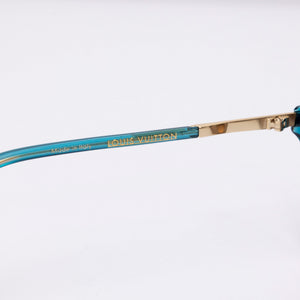 LOUIS VUITTON Z0733W BLUE / BEIGE GRADIENT ROSALIE SUNGLASSES GHW
