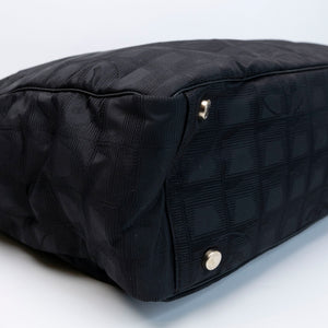 CHANEL NEW TRAVEL LINE TOTE BAG NYLON BLACK SHW