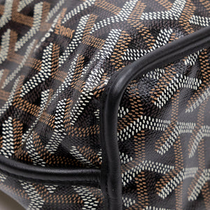 GOYARD MINI ANJOU TOTE BLACK GOYARDINE CANVAS / LEATHER SHW