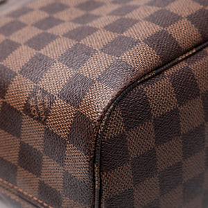 LOUIS VUITTON NEVERFULL MM DAMIER EBENE GHW