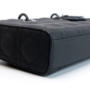CHRISTIAN DIOR MEDIUM D-JOY BAG BLACK ULTRAMATTE CALFSKIN SO BLACK