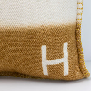 HERMES DYE SANGLE PILLOW CITRON / PAILLE