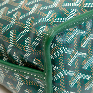 GOYARD MINI ANJOU TOTE BAG CANVAS / CALFSKIN GREEN SHW