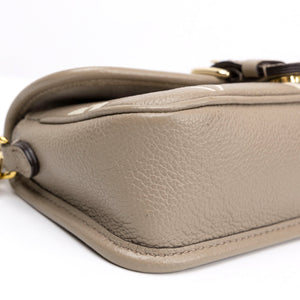 LOUIS VUITTON NANO DIANE BICOLOUR MONOGRAM EMPREINTE LEATHER TOURTERELLE BEIGE /  CREAM GHW (MICROCHIP)