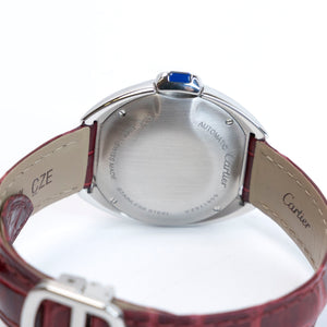 CARTIER CLE DE CARTIER AUTOMATIC 35MM SILVER DIAL LADIES WATCH
