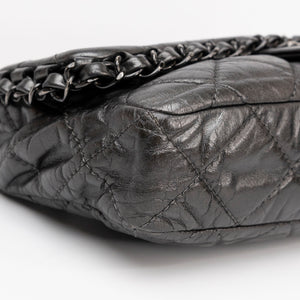 CHANEL MEDIUM CHAIN ME FLAP BAG GREY QUILTED CALFSKIN SHW