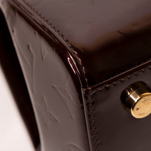 LOUIS VUITTON VERNIS BREA MM BAG MONOGRAM PATENT AMARANTE GHW