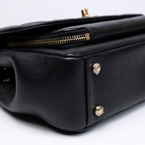 CHANEL BUSINESS AFFINITY SMALL FLAP BAG BLACK CAVIAR GHW