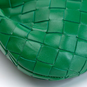BOTTEGA VENETA MINI JODIE GREEN LAMBSKIN GHW