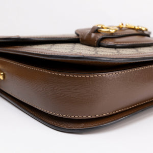 GUCCI HORSEBIT 1955 BAG SUPREME CANVAS BEIGE GHW