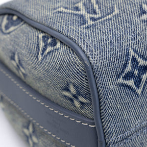 LOUIS VUITTON KEEPALL BANDOULIERE 25 WASHED DENIM CANVAS BLUE SHW