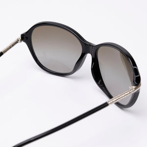 BURBERRY BLACK GRADIENT CAT EYE SUNGLASSES SHW