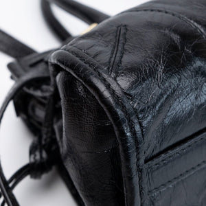 PRADA MINI BONNIE HANDBAG BLACK CALFSKIN GHW