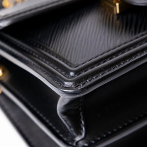 LOUIS VUITTON MINI DAUPHINE BLACK EPI LEATHER GHW