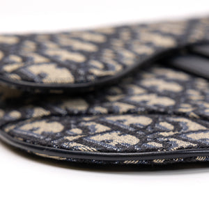 CHRISTIAN DIOR OBLIQUE SADDLE BELT POUCH GHW