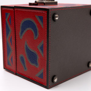 MOYNAT VANITY BOX BAG MULTICOLORED LEATHER SHW