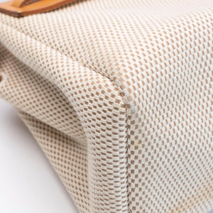 HERMES HERBAG CABAS TOILE CANVAS / VACHE LEATHER SHW