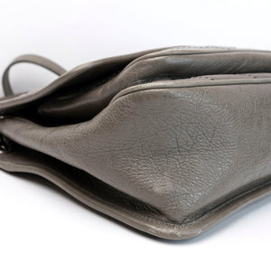 SAINT LAURENT MEDIUM NIKKI BAG CALFSKIN GREY SHW
