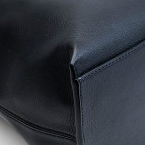 LOEWE CUBI MESSENGER LARGE BAG BLACK CALFSKIN LEATHER SHW