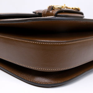 GUCCI HORSEBIT 1955 SHOULDER BAG BEIGE SUPREME CANVAS GHW