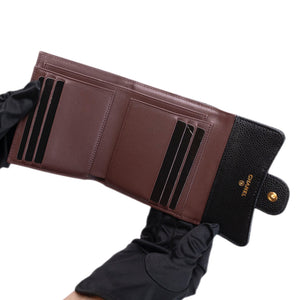 CHANEL SMALL CLASSIC FLAP WALLET BLACK CAVIAR GHW (MICROCHIP)