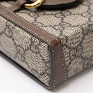 GUCCI HORSEBIT 1955 MINI BAG GG SUPREME GHW
