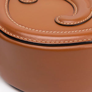 CELINE OVAL BAG TRIOMPHE SMOOTH CALFSKIN TAN GHW