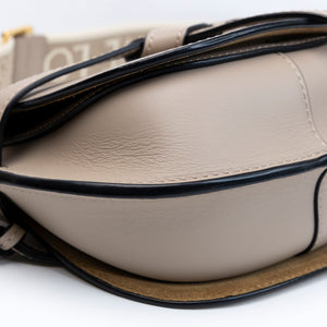 LOEWE MINI GATE DUAL BAG SOFT CALFSKIN SAND GHW