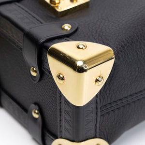 LOUIS VUITTON SIDE TRUNK PM BLACK GRAINED CALFSKIN GHW (MICROCHIP)
