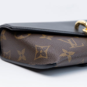 LOUIS VUITTON PADLOCK PN STRAP MONOGRAM BLACK GHW (MICROCHIP)