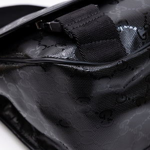 GUCCI SUPREME MESSENGER BAG BLACK COATED CANVAS SHW