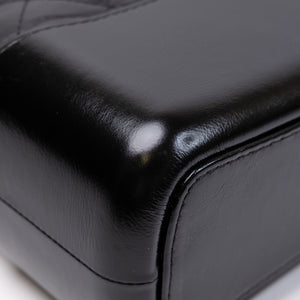 CHANEL GABRIELLE HOBO BAG BLACK CALFSKIN LEATHER MULTICOLOUR HARDWARE