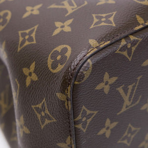 LOUIS VUITTON NEO NOE BROWN/ RED POUDRE MONOGRAM CANVAS GHW