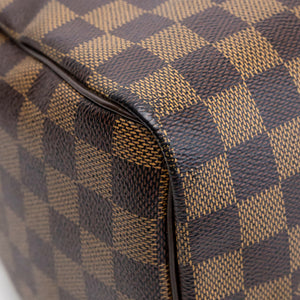 LOUIS VUITTON SPEEDY BANDOULIERE 25 DAMIER EBENE CANVAS / LEATHER GHW