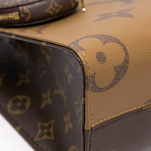 LOUIS VUITTON ON THE GO BROWN MONOGRAM CANVAS TOTE BAG GHW (MICROCHIP)